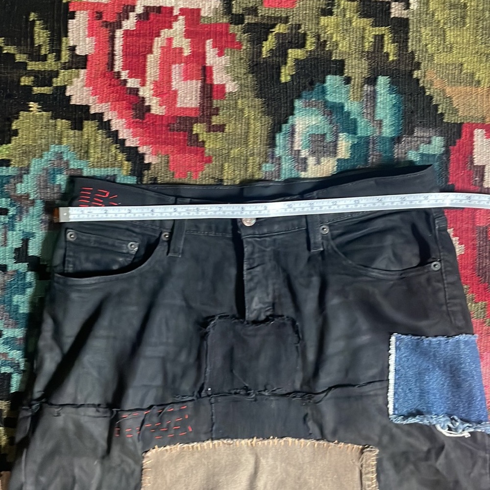Random Patchwork Levi’s Denim Skirt - Picture 2 of 3